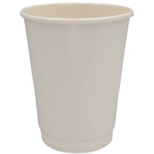 Ποτήρι Χάρτινο "Λευκό" διπλότοιχο 8oz (235ml) -25τεμ