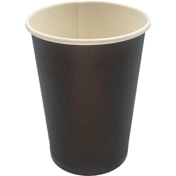 Ποτήρι Χάρτινο Μονότοιχο "Μαύρο" 8oz (235ml) -50τεμ