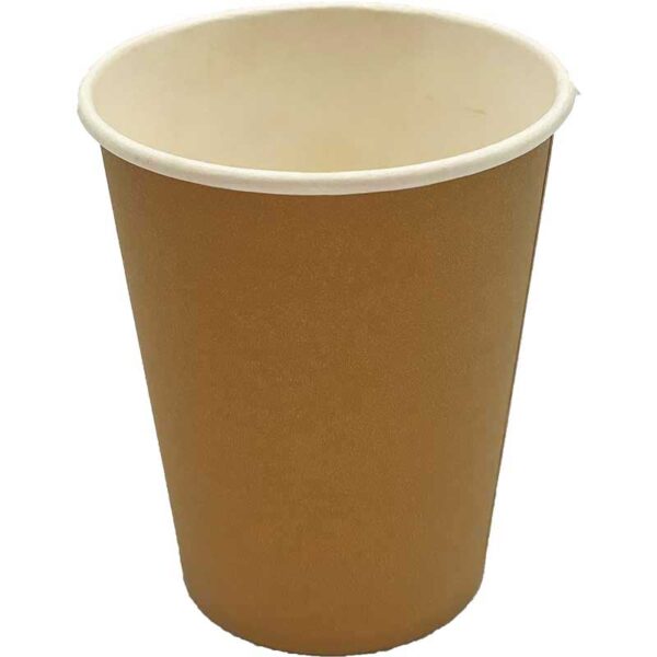 Ποτήρι Χάρτινο Μονότοιχο "Kraft" 8oz (235ml) -50τμχ