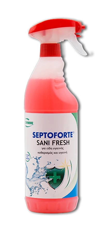 Απολυμαντικό χώρων υγιεινής Septoforte Sani Fresh με ψεκαστήρα 1Lt