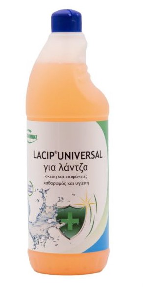 Υγρό πιάτων με απολυμαντικές ιδιότητες Lacip Universal 1Lt