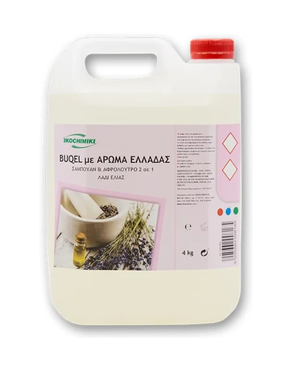 Αφρόλουτρο & Σαμπουάν 2 σε 1 Buqel Άρωμα Ελλάδας 4kg